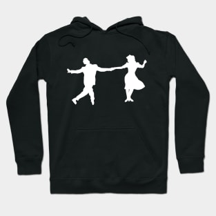 1940's Swing Dancer Silhouettes Hoodie